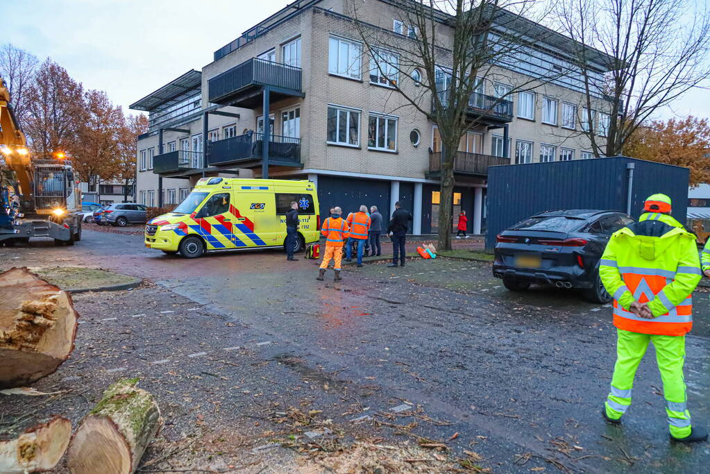 Vrouw gewon bij botsing met vrachtwagen
