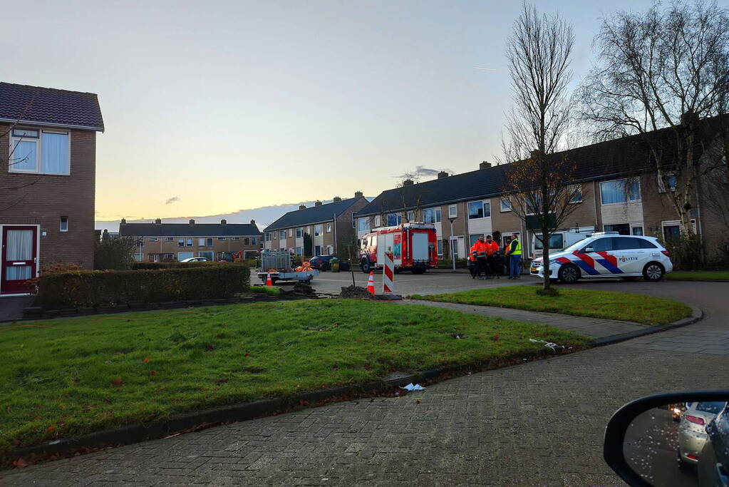 Gaslekkage door graafwerkzaamheden