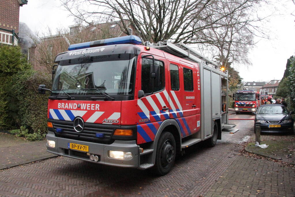 Flinke rookontwikkeling bij brand in woning