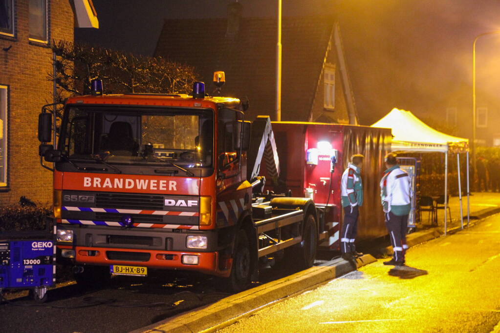 Grote brand in loods