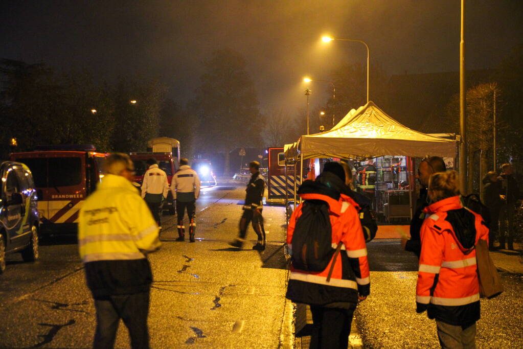 Grote brand in loods