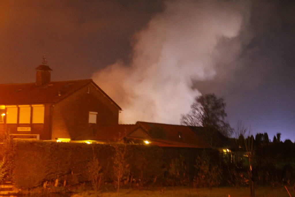 Grote brand in loods
