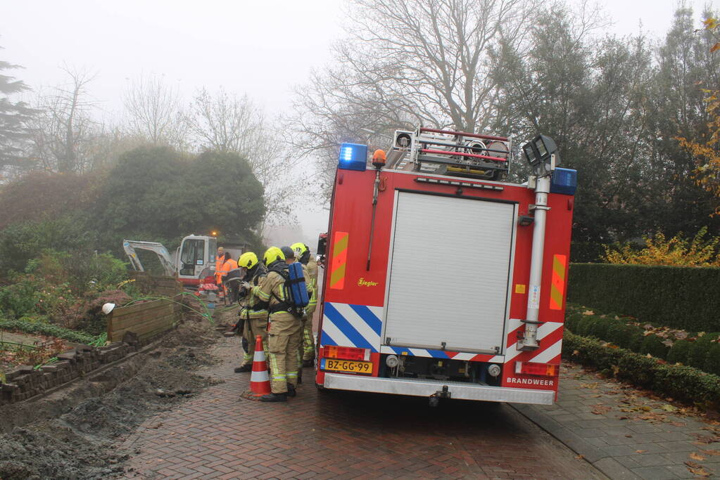 Aanleg glasvezel zorgt voor gaslekkage