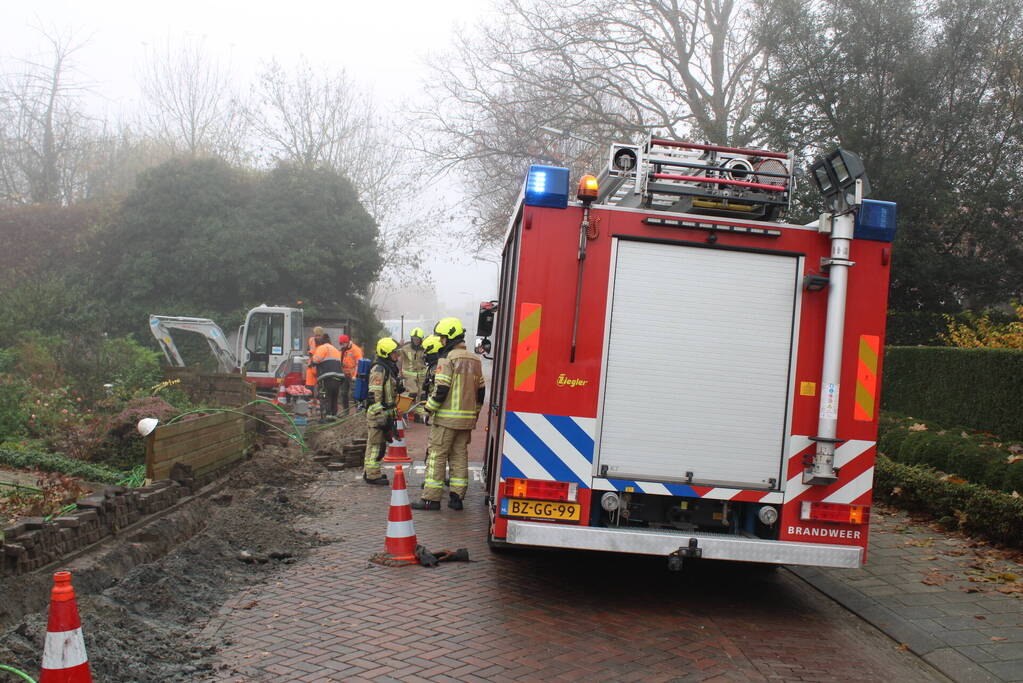 Aanleg glasvezel zorgt voor gaslekkage