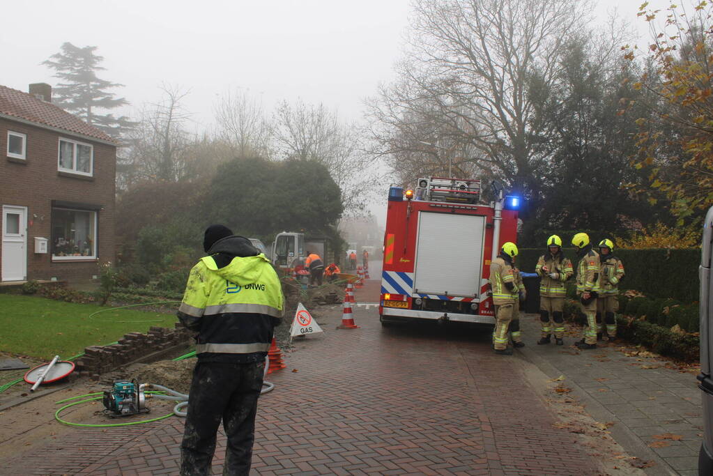 Aanleg glasvezel zorgt voor gaslekkage