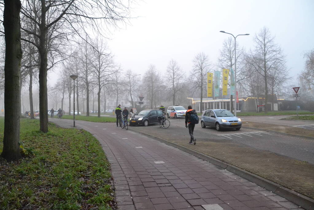 Fietser gewond bij aanrijding met auto