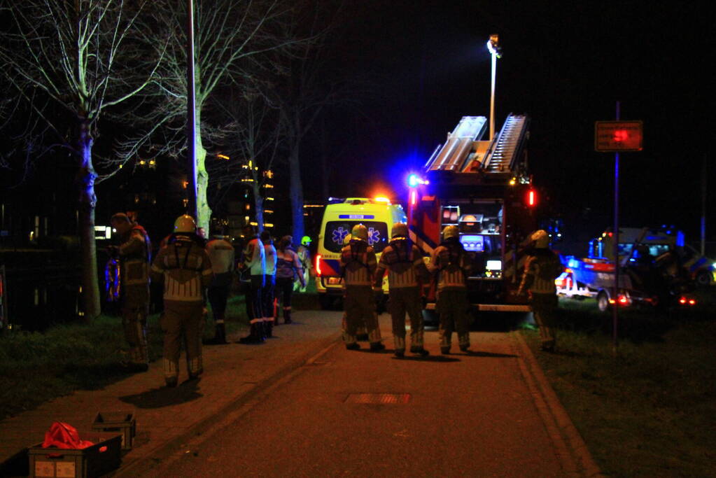 Grote inzet hulpdiensten om lampje in water