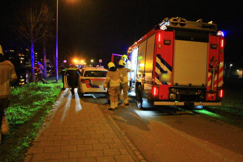 Grote inzet hulpdiensten om lampje in water