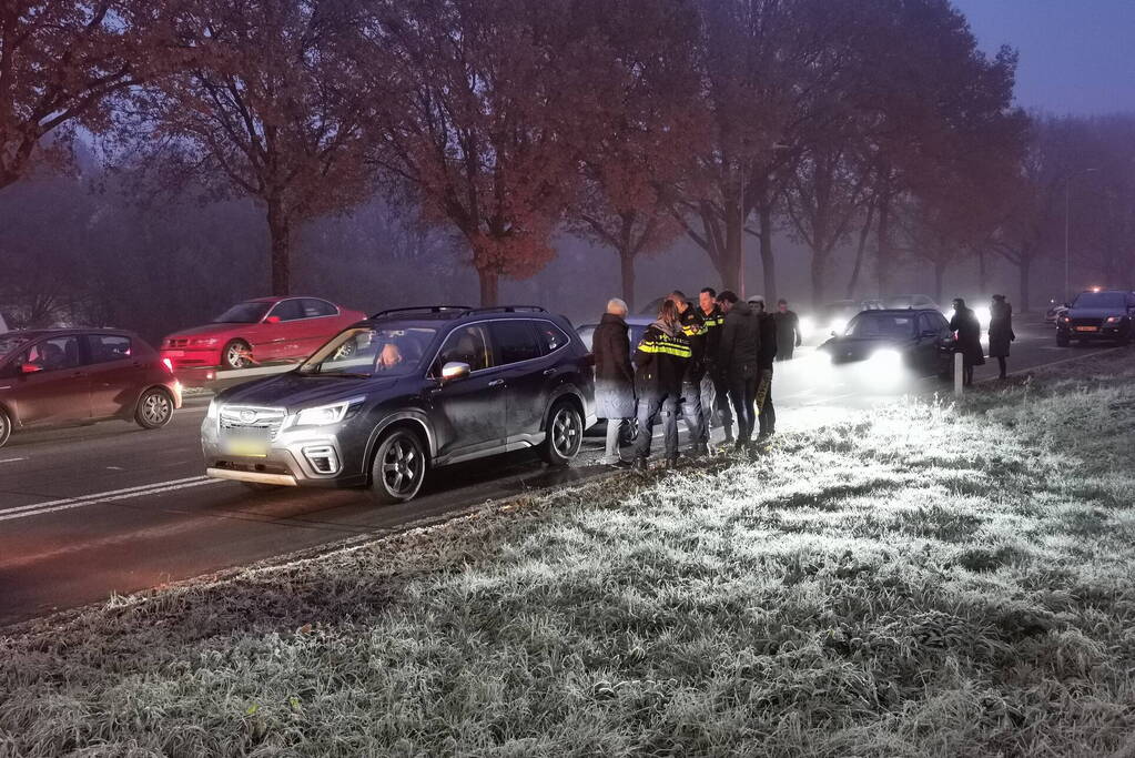 Vertraging na kop-staart botsing