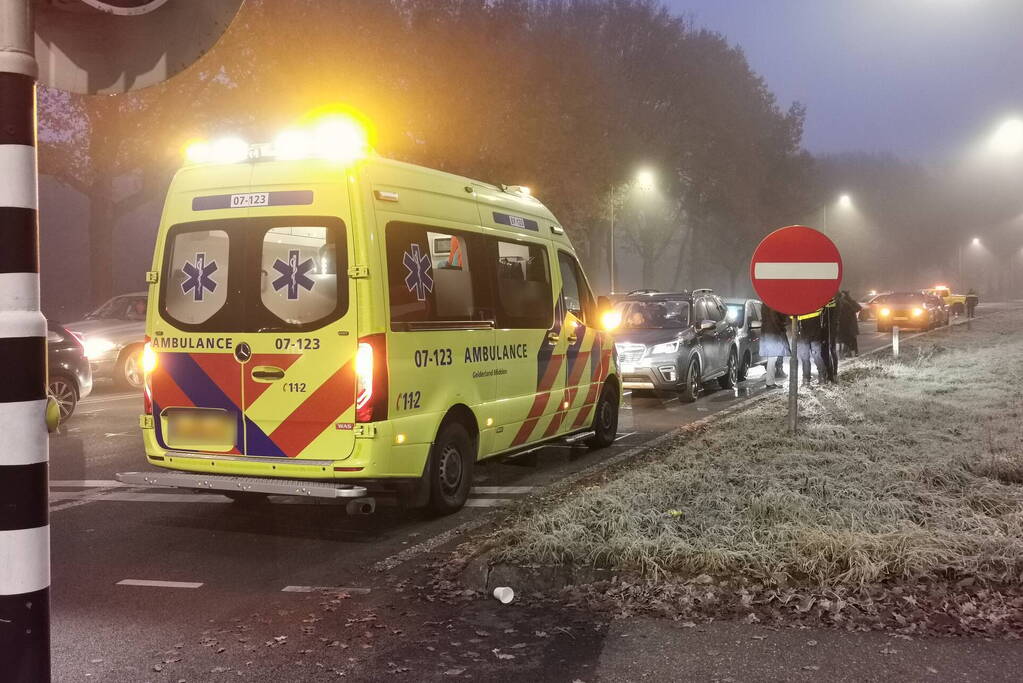 Vertraging na kop-staart botsing