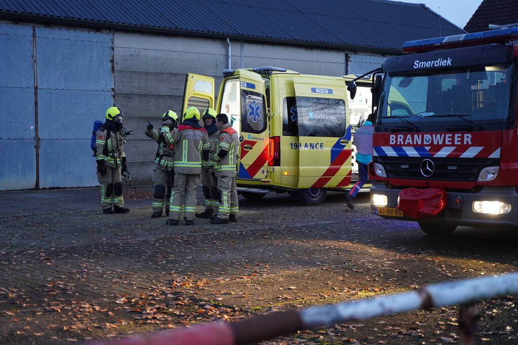 Gewonden na vreemde lucht, brandweer doet onderzoek