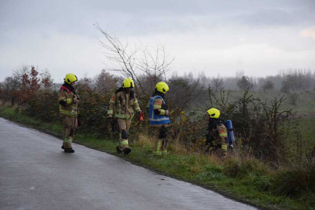 Weg afgesloten vanwege gaslucht