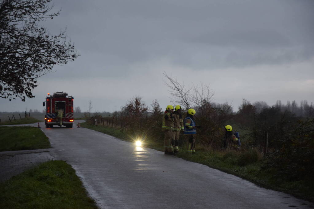 Weg afgesloten vanwege gaslucht