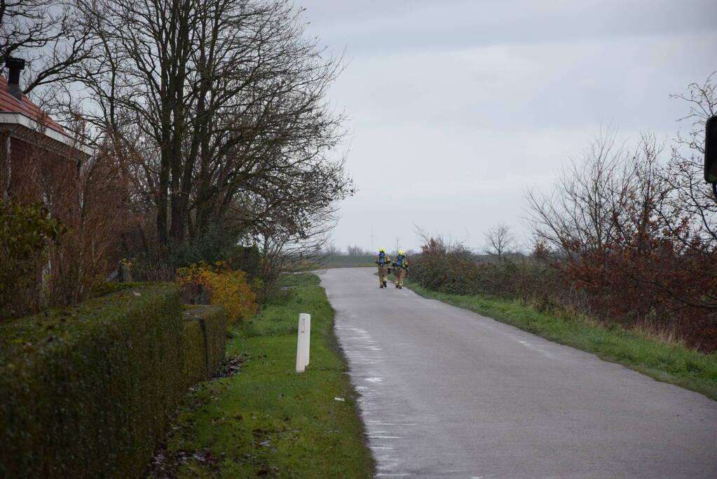 Weg afgesloten vanwege gaslucht