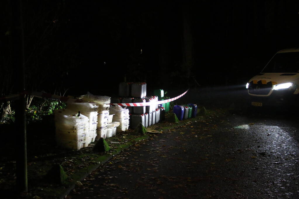 Flinke hoeveelheid drugsafval aangetroffen