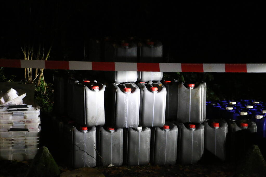 Flinke hoeveelheid drugsafval aangetroffen