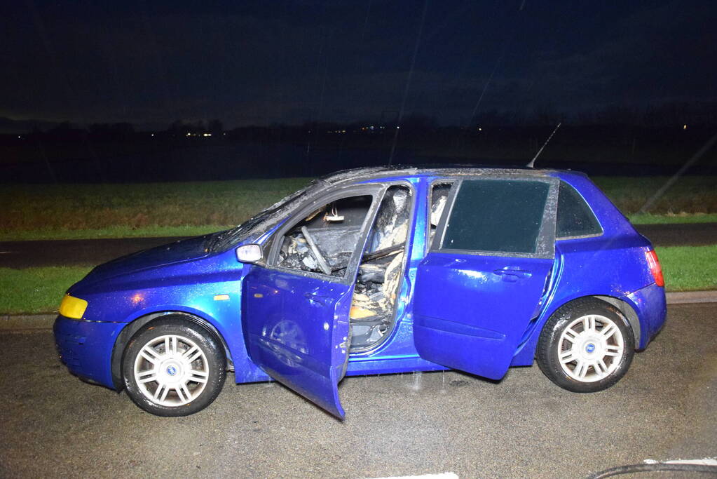 Aanhouding na brandstichting in auto