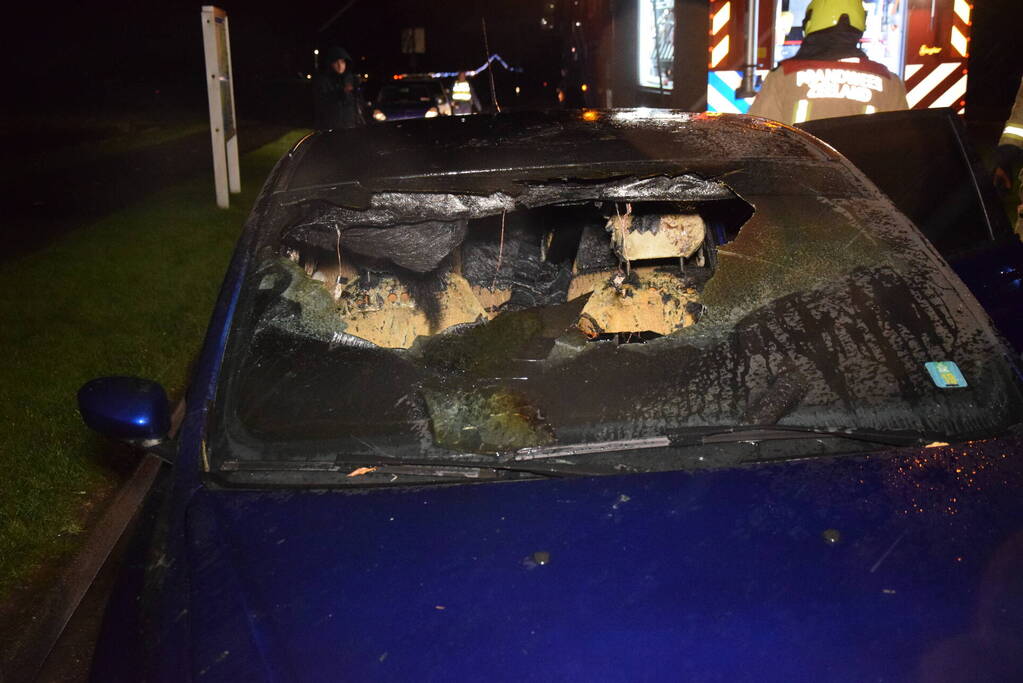 Aanhouding na brandstichting in auto