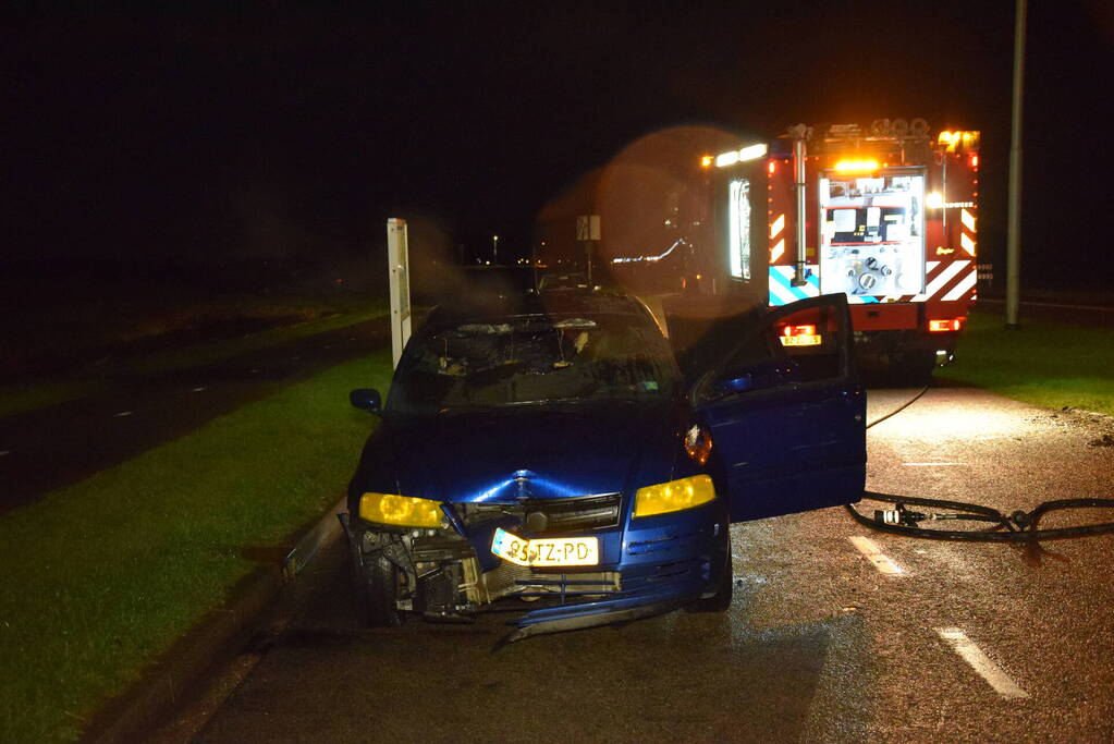 Aanhouding na brandstichting in auto