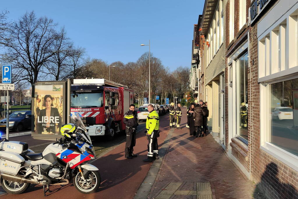 Brandweer doet onderzoek naar gaslucht