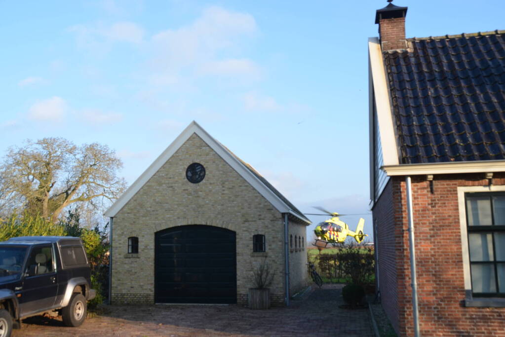 Persoon valt uit de boom tijdens snoeiwerkzaamheden