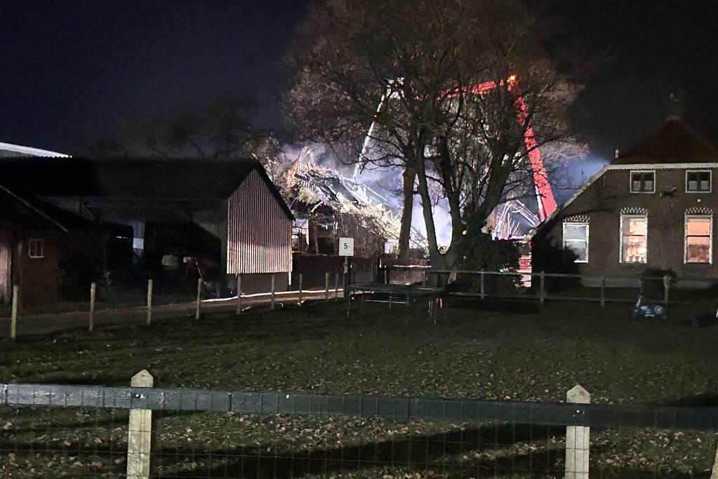 Woning verwoest door brand