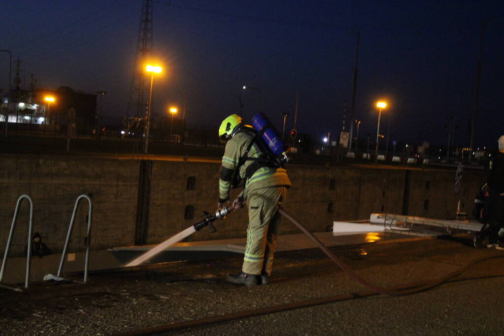 Brand in ruim van schip