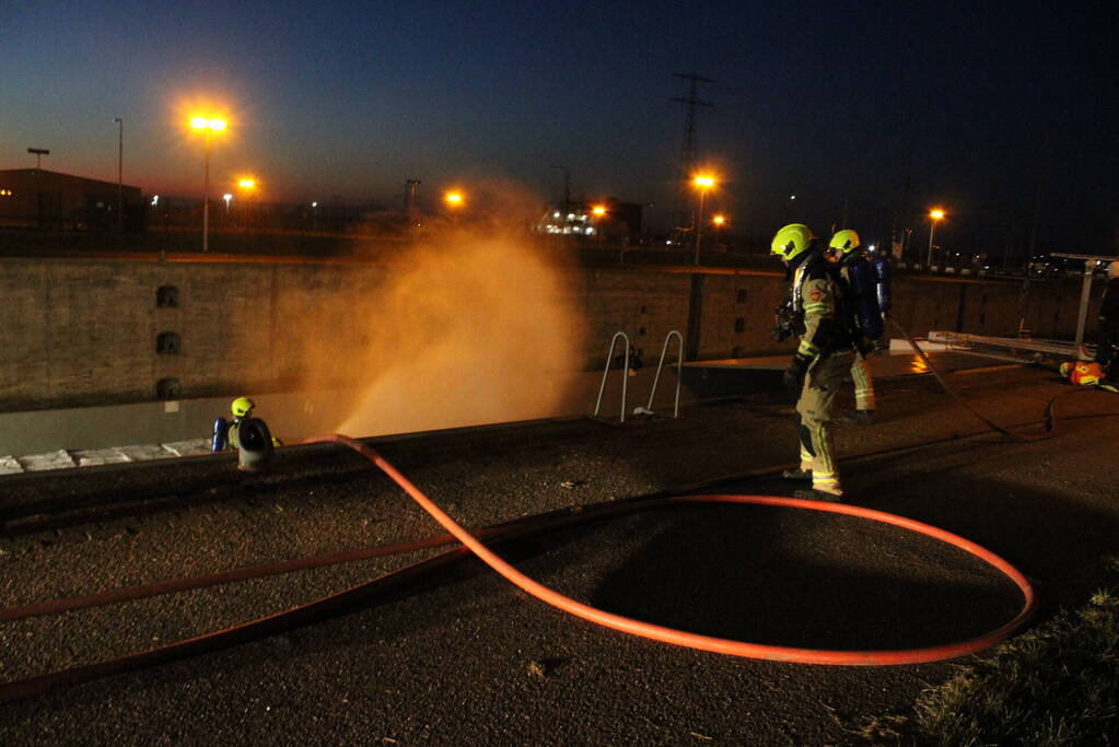 Brand in ruim van schip