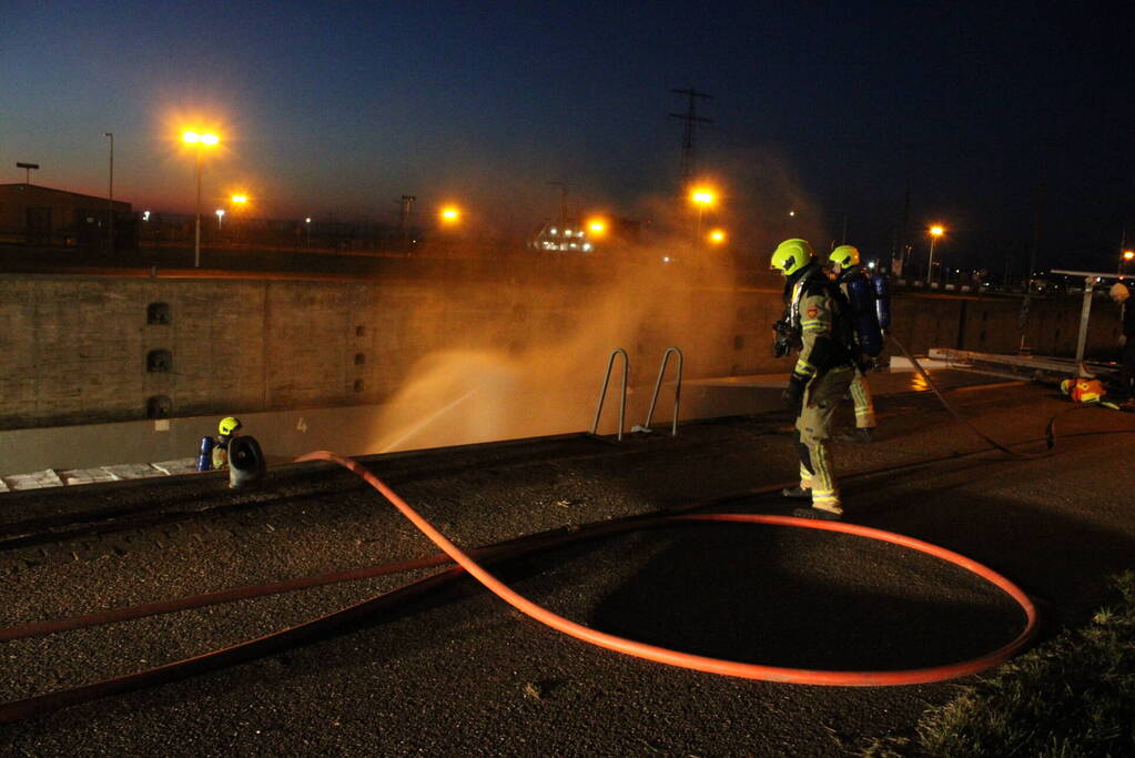 Brand in ruim van schip