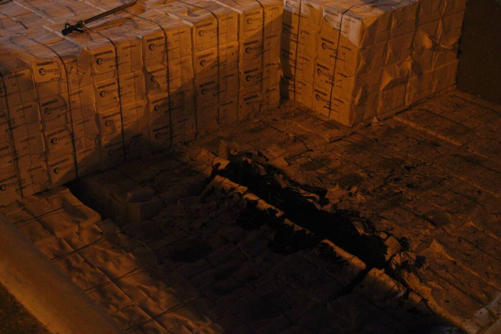 Brand in ruim van schip