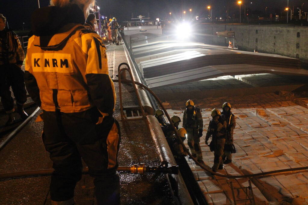 Brand in ruim van schip