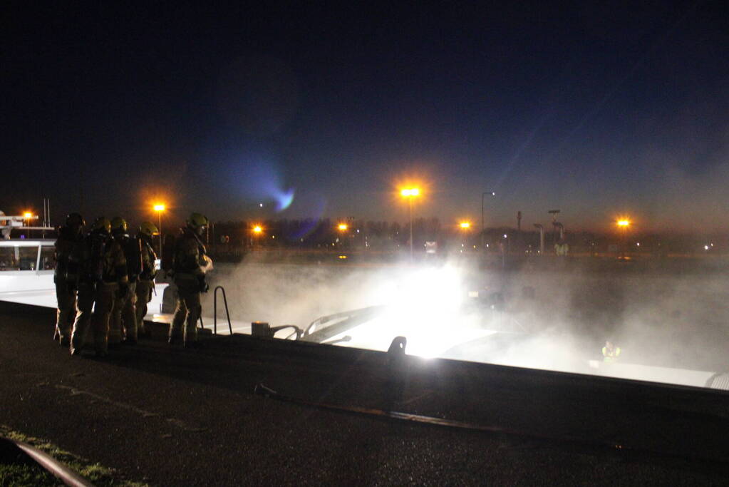 Brand in ruim van schip