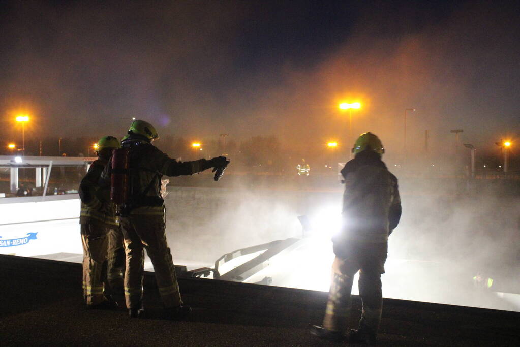 Brand in ruim van schip