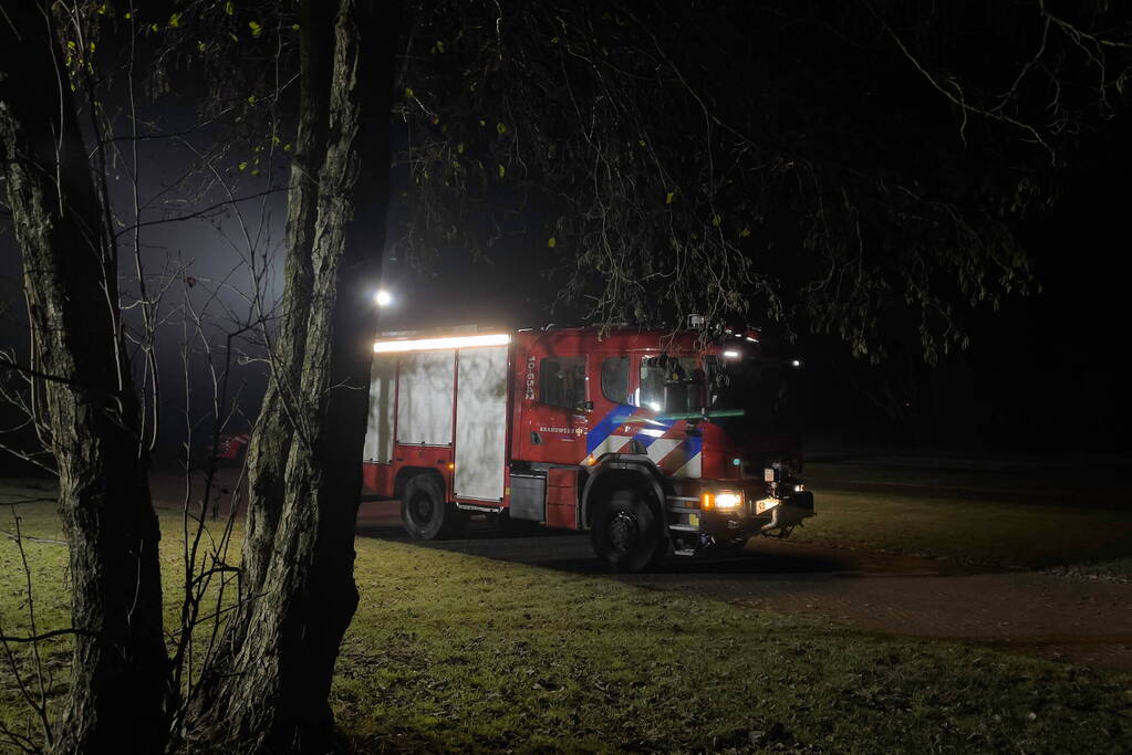 Grote brandweeroefening in duinen