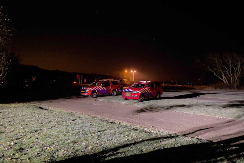 Grote brandweeroefening in duinen