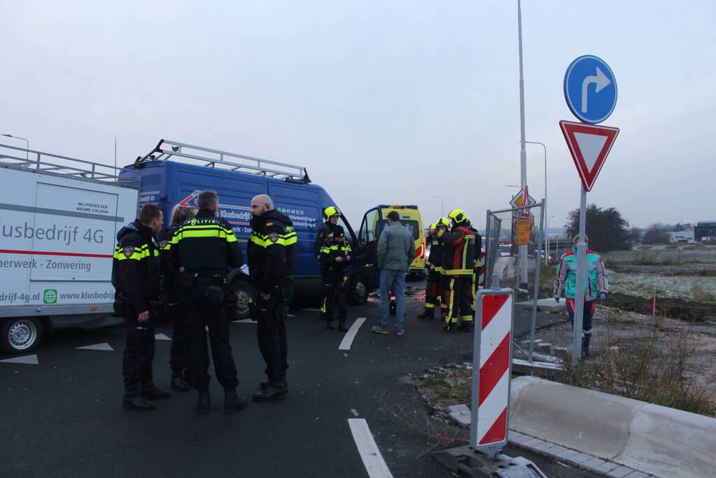 Veel schade bij frontale botsing