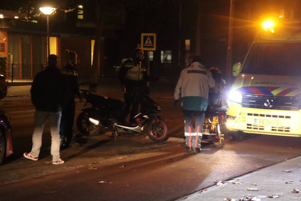 Scooterrijder gewond na val