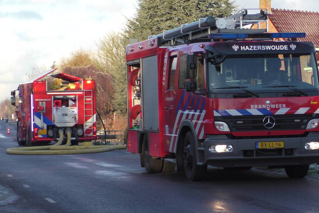 Flinke schade na brand in bijgebouw