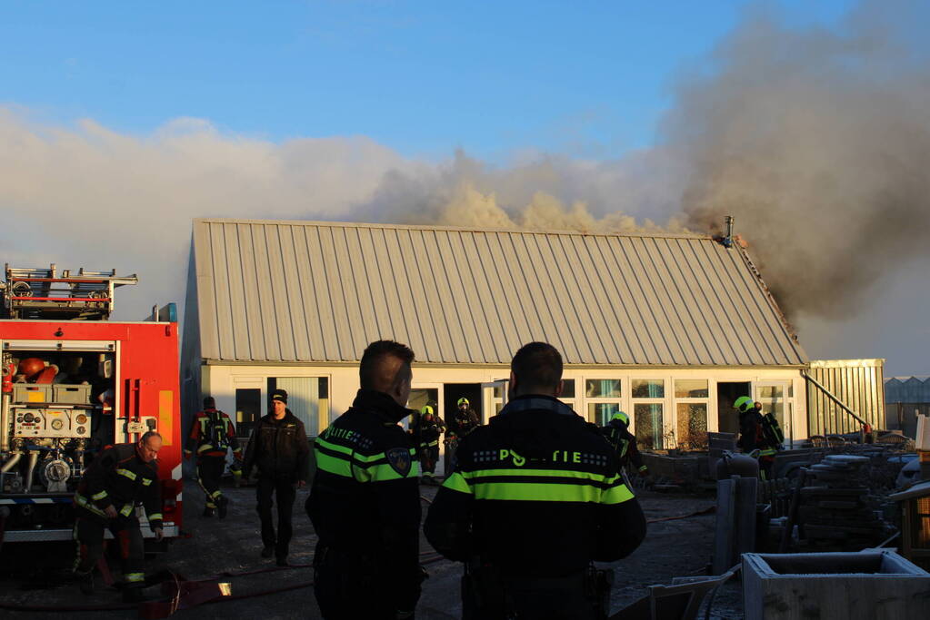 Flinke schade na brand in bijgebouw