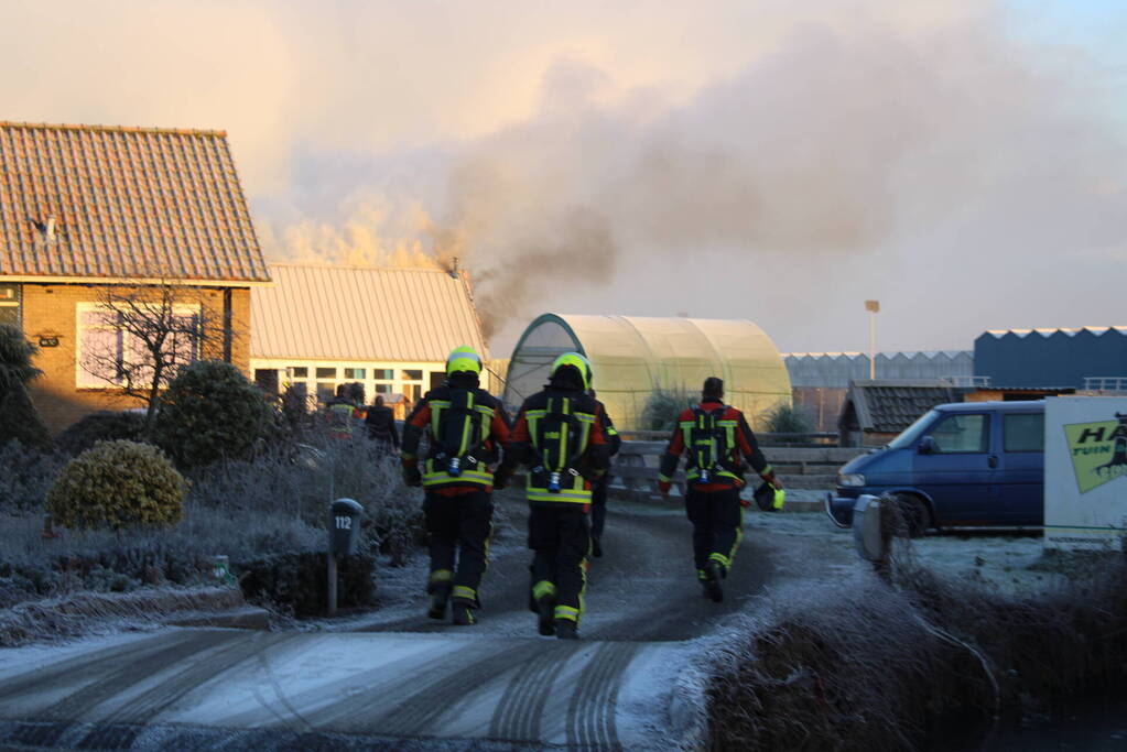 Flinke schade na brand in bijgebouw