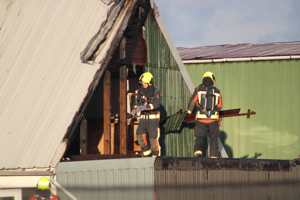 Flinke schade na brand in bijgebouw