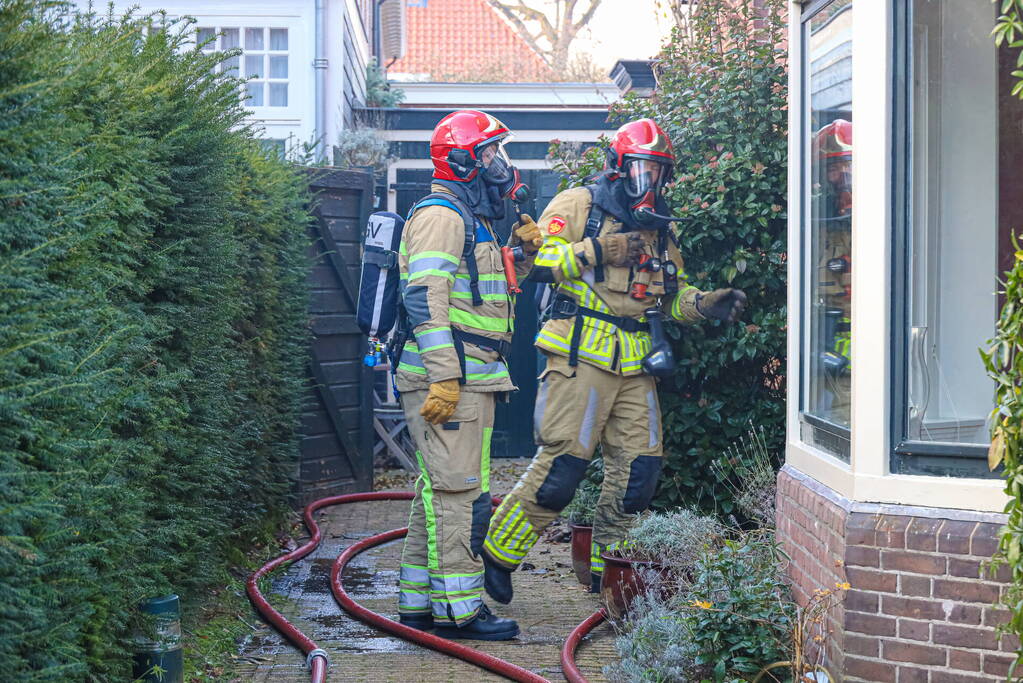 Brand in kruimruimte van woning