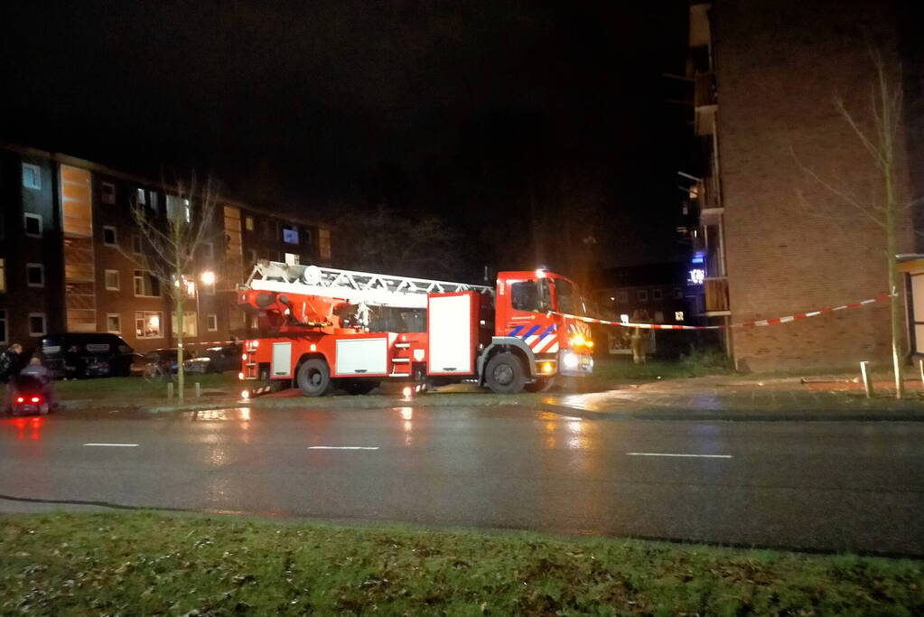 Personen gered na grote brand in kelder