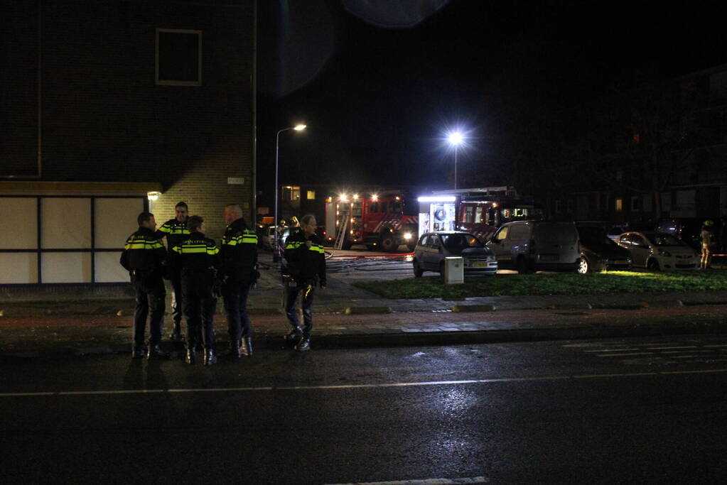 Personen gered na grote brand in kelder