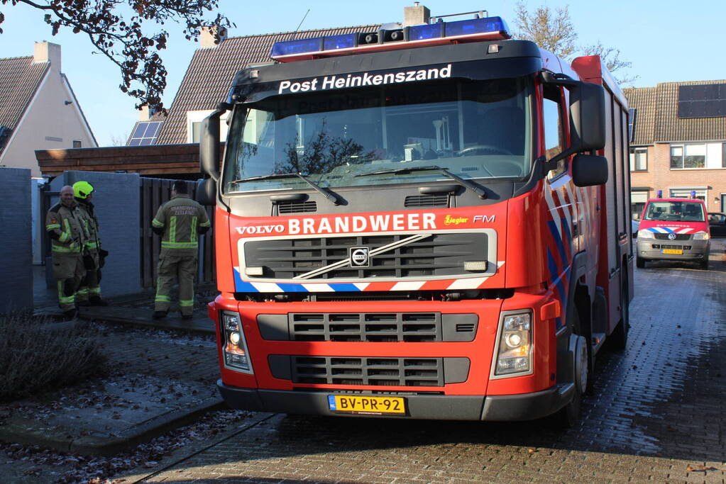 Kachel vat vlam in garage