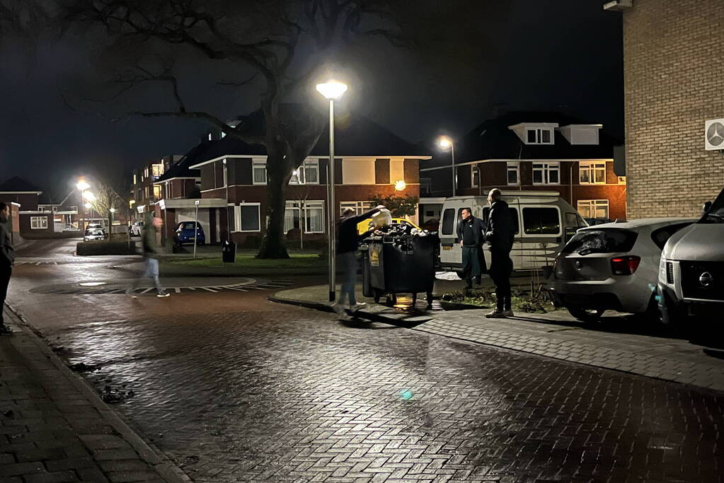 Brand in container snel geblust