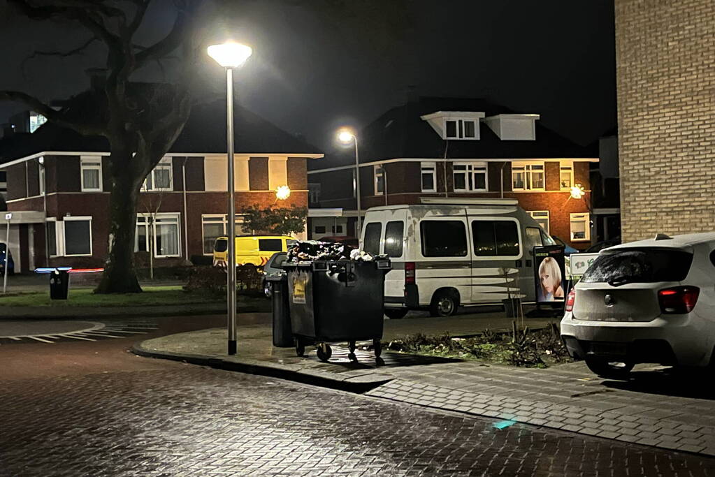 Brand in container snel geblust