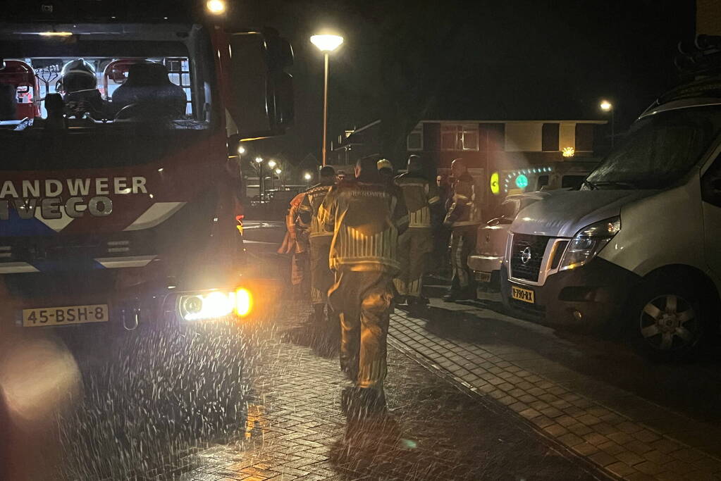 Brand in container snel geblust