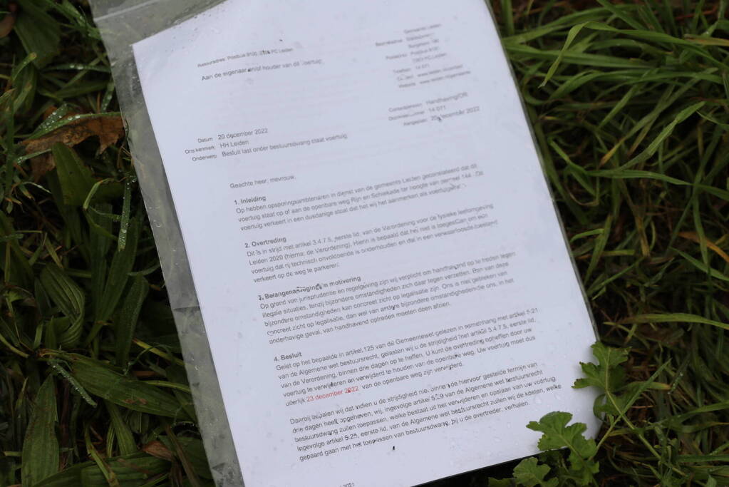 Verlaten scooter zorgt voor melding persoon te water