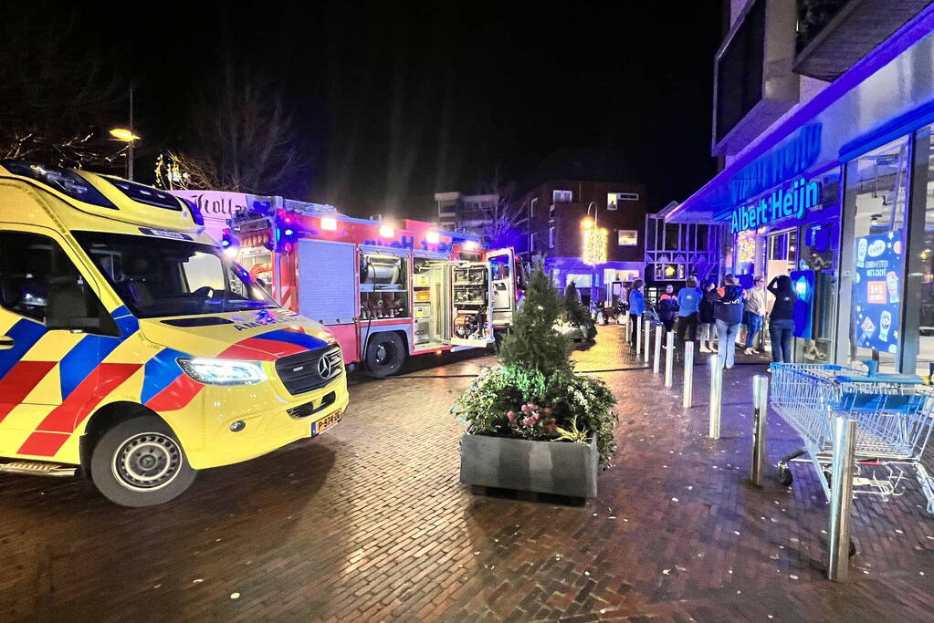 Brand in koelinstallatie bij de Albert Heijn